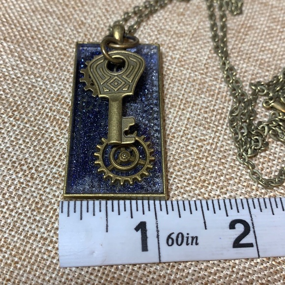 Key Gears Necklace Handmade New One of a kind. - Picture 7 of 8